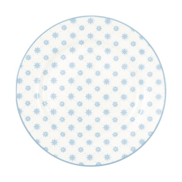 Modrý porcelánový dezertní talíř Green Gate Laurie, ø 20,5 cm