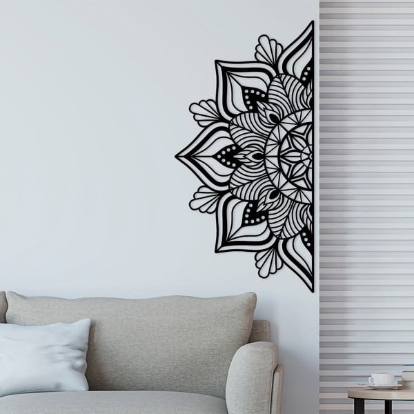 Kovová nástěnná dekorace 118x59 cm Mandala – Wallity-image-2