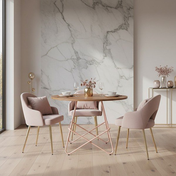 Kulatý jídelní stůl z jilmového dřeva ø 80 cm District – Premier Housewares-image-3
