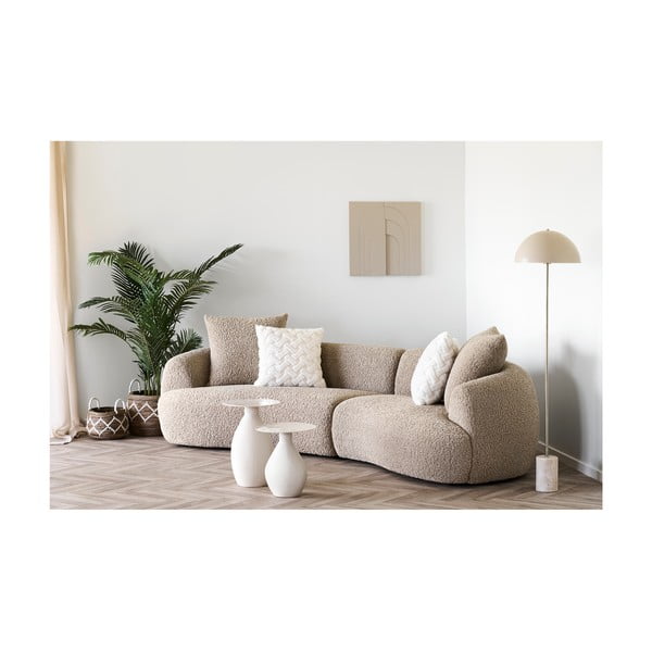 Béžová stojací lampa s kovovým stínidlem (výška 155 cm) Sheffield – House Nordic-image-2