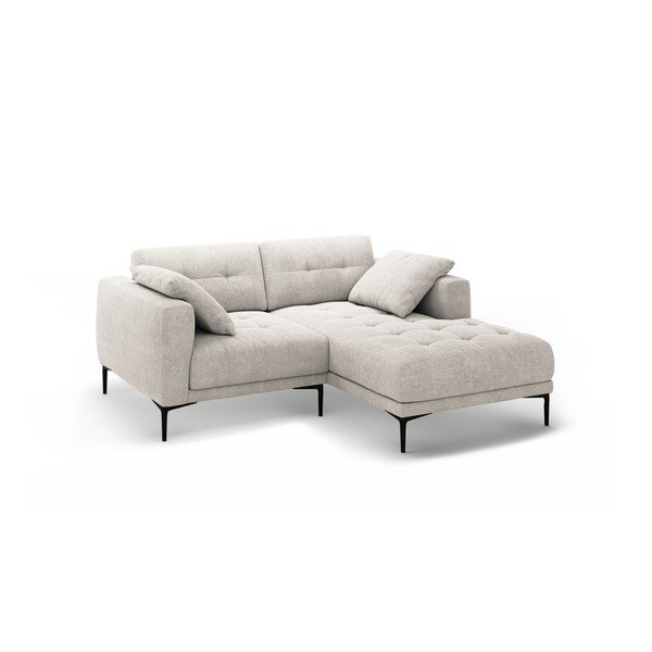 Béžová rohová pohovka (pravý roh/s lenoškou) Bemy – Micadoni -image-1