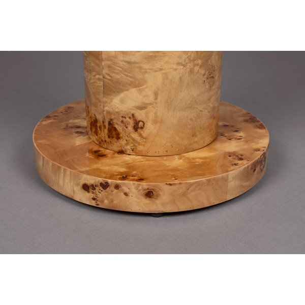 Kulatý odkládací stolek v dekoru ořechu ø 46 cm Quinn – Dutchbone-image-2