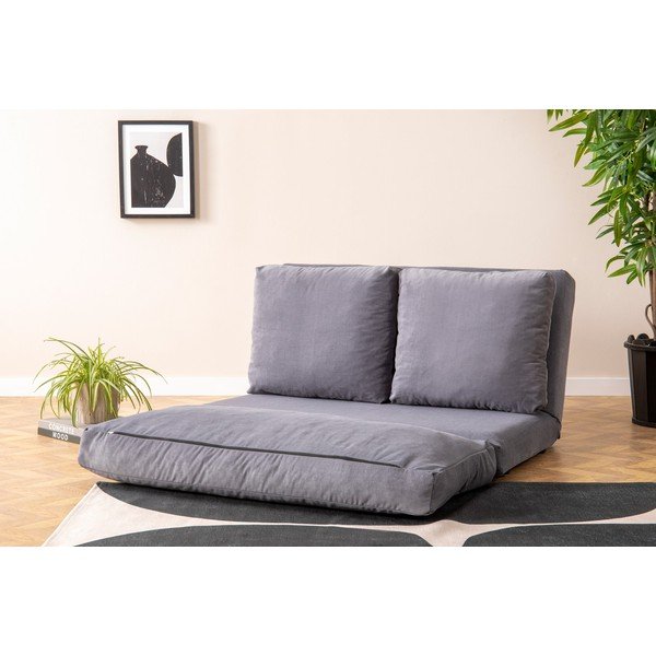 Šedá rozkládací pohovka 120 cm Taida  – Balcab Home-image-1
