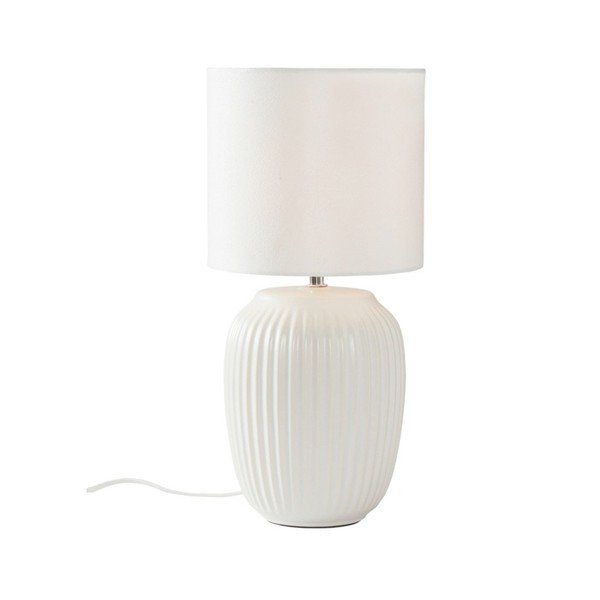Bílá keramická stolní lampa (výška 41 cm) Karlsson – Jotex