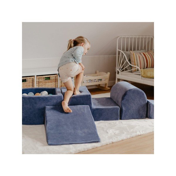 Krémové manšestrové pěnové hřiště 250x45x30 cm Montessori – Meowbaby-image-3