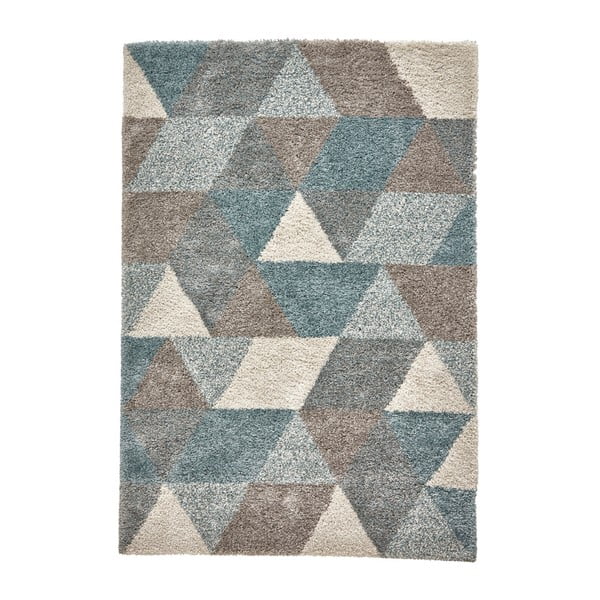 Šedo-modrý koberec Think Rugs Royal Nomadic Grey &Teal, 160 x 220 cm