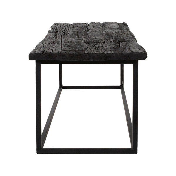 Konferenční stolek s deskou z exotického dřeva Canett Hayes Groe, délka 130 cm-image-1