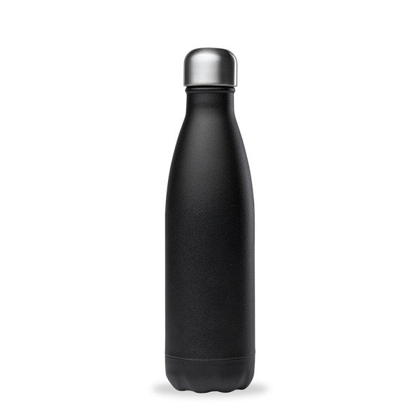 Černá cestovní nerezová lahev 500 ml Matt - Qwetch-image-2