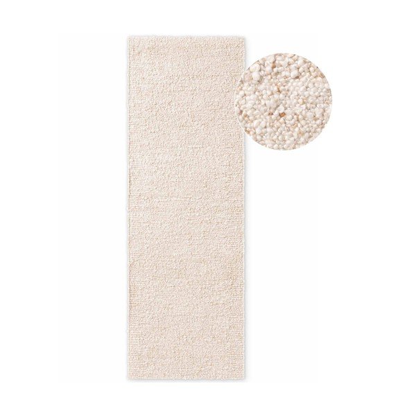 Krémový ručně tkaný běhoun z materiálu bouclé 80x200 cm Notting Hill Portobello – Ted Baker