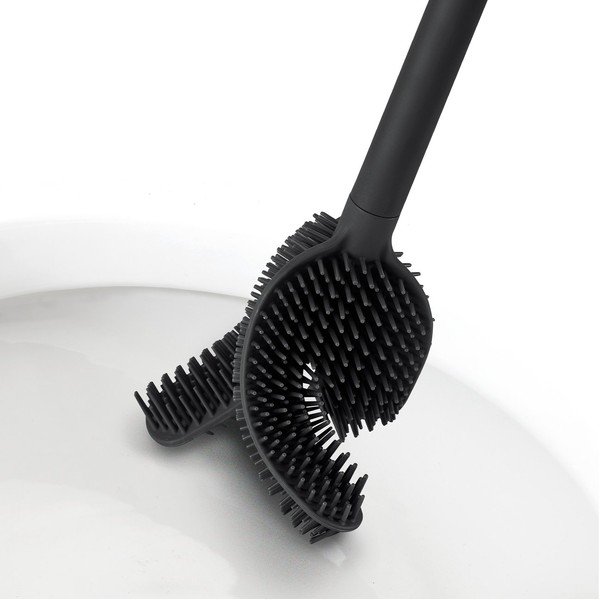 Černá WC štětka Flex – Joseph Joseph-image-3