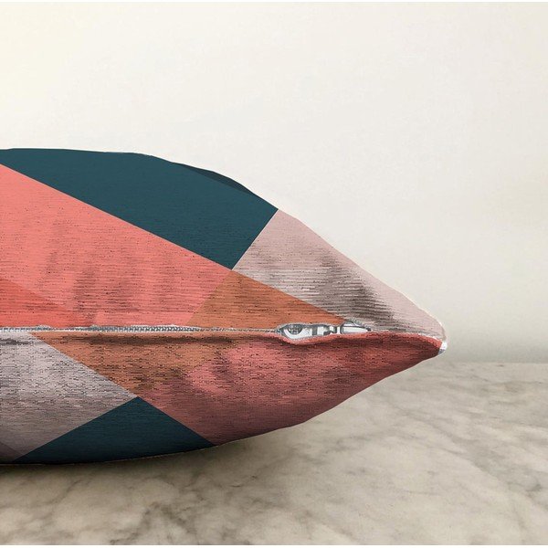 Povlak na polštář s příměsí bavlny Minimalist Cushion Covers Triangles, 55 x 55 cm-image-1