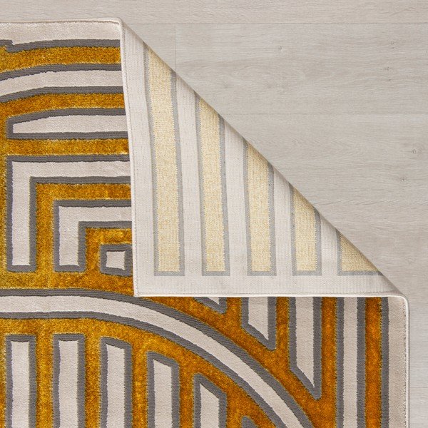 Koberec ve zlaté barvě 170x116 cm Eris Gatsby - Flair Rugs-image-4