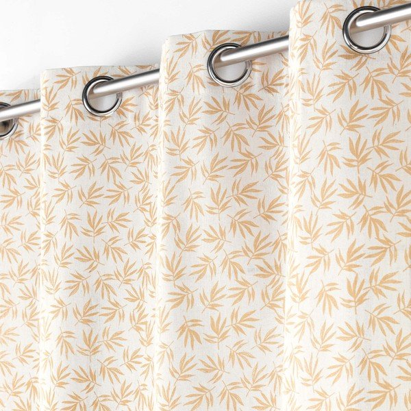 Žluto-bílý závěs 140x240 cm Maddy – douceur d'intérieur-image-1