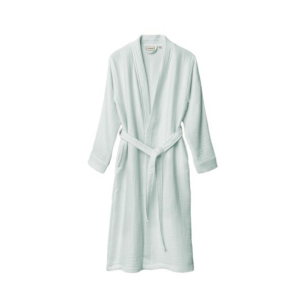 Mušelínový župan v mentolové barvě velikost L/XL Kimono – Foutastic