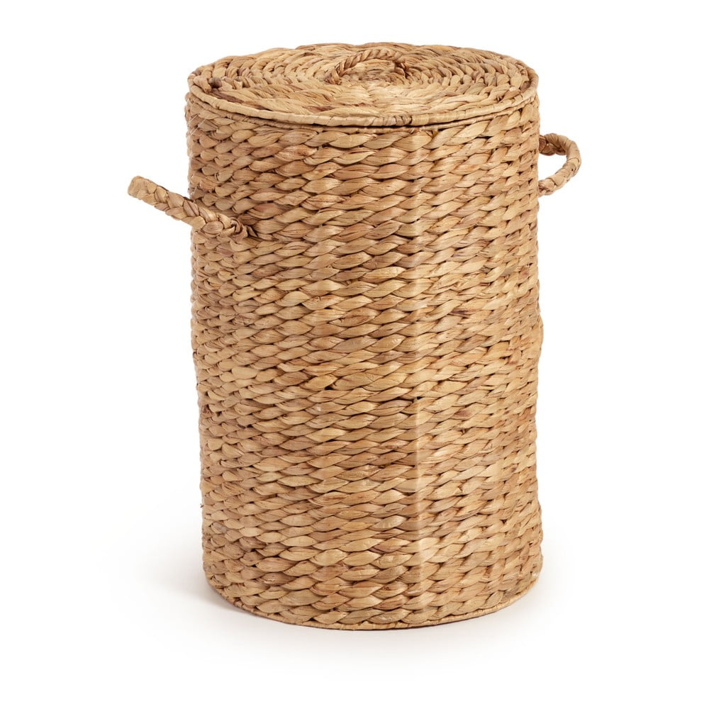 Koš na prádlo z vodního hyacintu v přírodní barvě Yessira – Kave Home