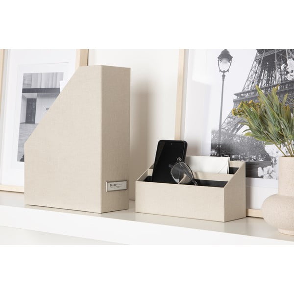 Kartonové organizéry v sadě 4 ks Hugo Canvas Paper Laminate – Bigso-image-1