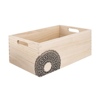 Dekorativní dřevěný úložný box Mandala – Orion