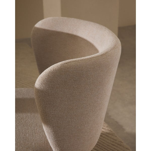 Béžové čalouněné jídelní křeslo Ciselia – Kave Home-image-2