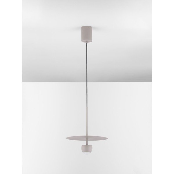Béžové hliníkové LED závěsné svítidlo ø 30 cm Edem – Nova Luce-image-3
