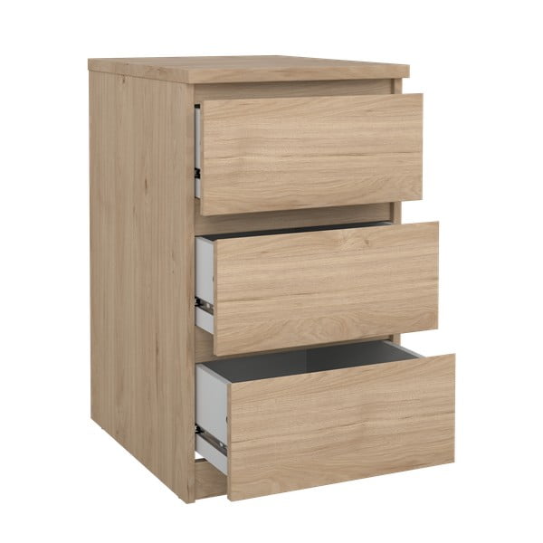 Komoda v dekoru dubu v přírodní barvě 40x70x50 cm Naia – Tvilum-image-2