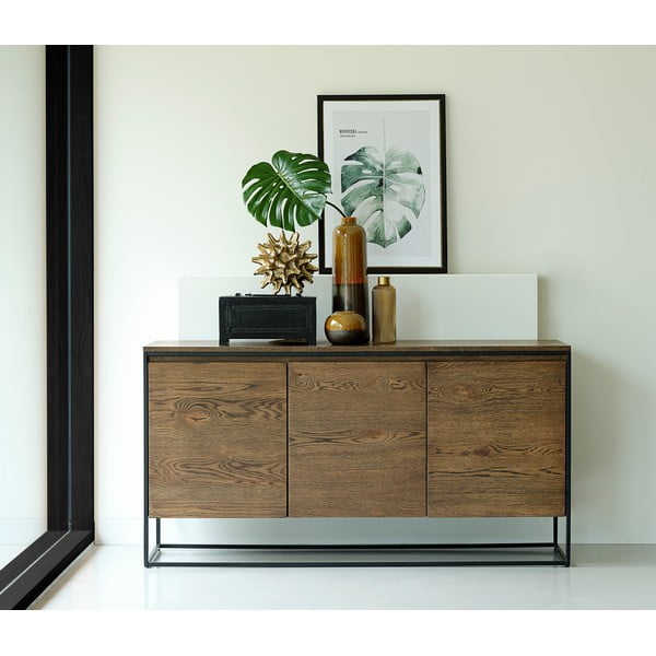 Komoda s detaily v dubovém dekoru Unique Furniture Rivoli-image-1