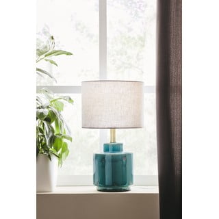 Modro-bílá stolní lampa Markslöjd Cous