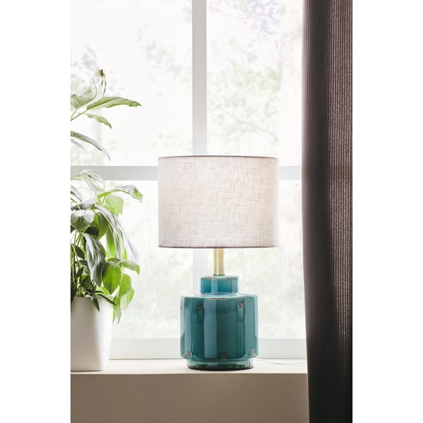 Modro-bílá stolní lampa Markslöjd Cous-image-1