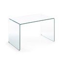 Skleněný pracovní stůl 70x125 cm Burano – Kave Home