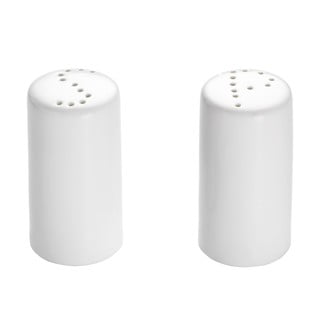 Bílá porcelánová slánka a pepřenka Maxwell & Williams Basic