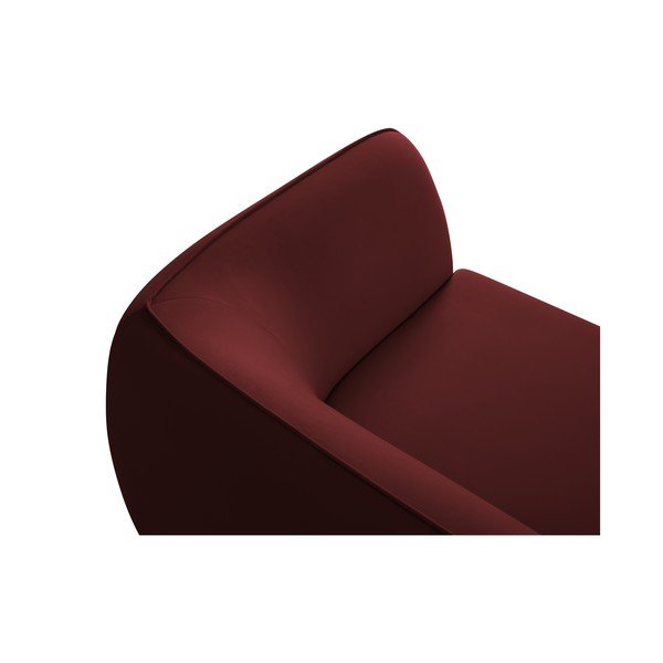 Červená sametová pohovka 190 cm Lando – Micadoni Home-image-4