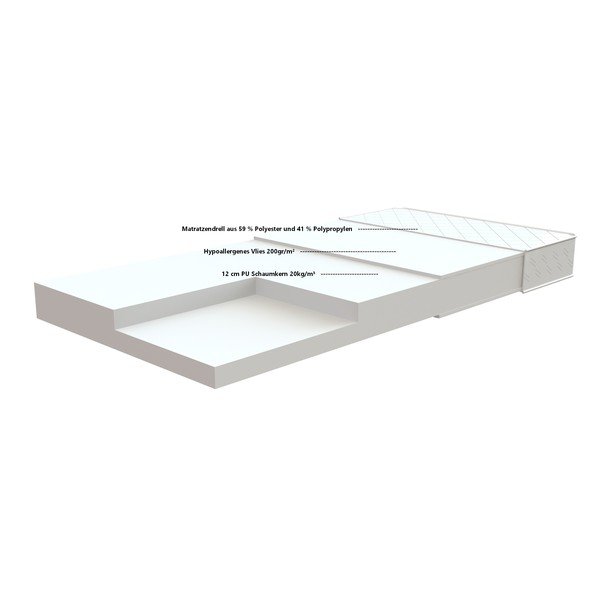 Dětská pěnová matrace Vipack Soft, 90 x 200 cm-image-2