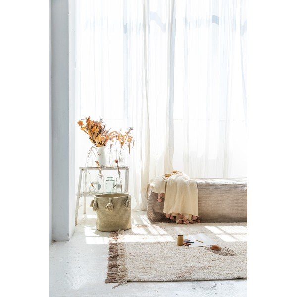 Krémový pratelný ručně tkaný bavlněný dětský koberec 170x240 cm Pine Forest – Lorena Canals-image-3