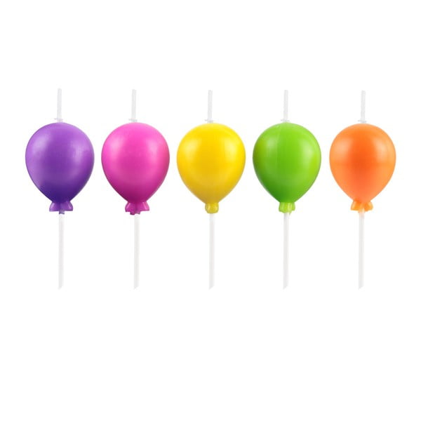 Sada 5 svíček ve tvaru balonů Le Studio Ballons