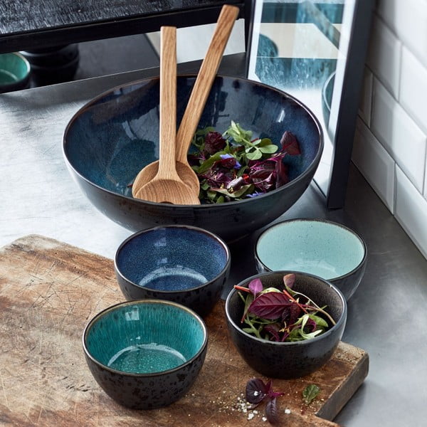 Zelená/černá miska z kameniny 200 ml Gastro Green/Black – Bitz-image-1