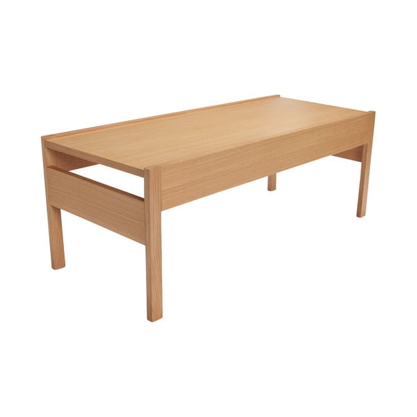 Konferenční stolek s deskou v dubovém dekoru v přírodní barvě 50x120 cm Forma – Hübsch-image-2