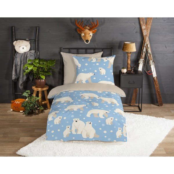 Flanelové dětské povlečení na jednolůžko 140x200 cm – Good Morning-image-1