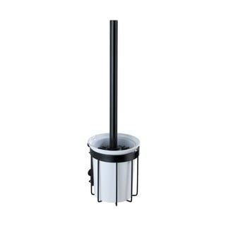 Černý nástěnný WC kartáč Wenko Classic Plus