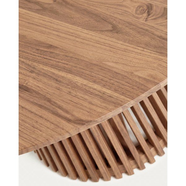Kulatý jídelní stůl z teakového dřeva v přírodní barvě ø 90 cm Jeanette – Kave Home-image-3