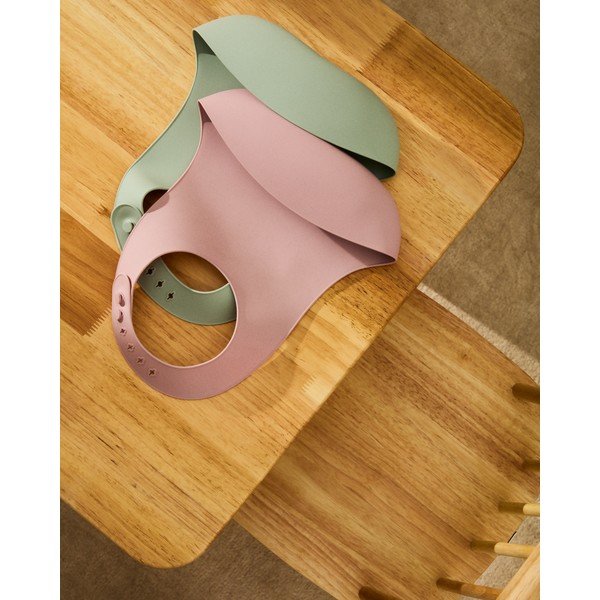 Světle růžové/tyrkysové bryndáky v sadě 2 ks Lili – Kave Home-image-1