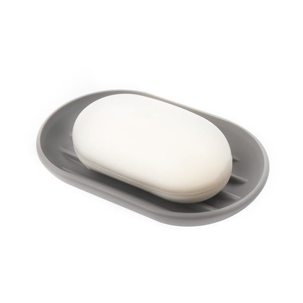 Šedá plastová mýdlenka Touch – Umbra-image-4