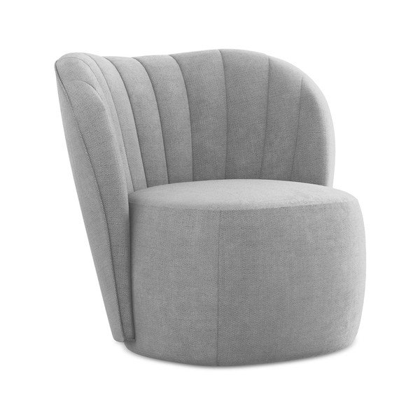 Šedé žinylkové křeslo Keloa – Makamii