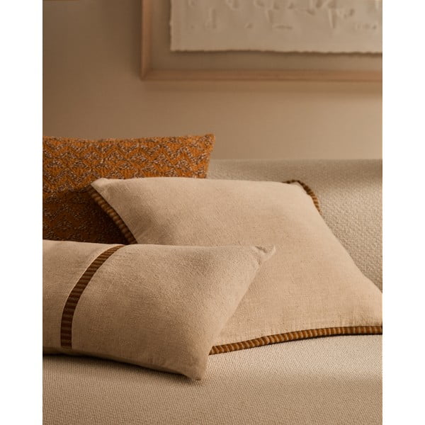 Povlak na polštář s příměsí lnu 45x45 cm Ardit – Kave Home-image-2