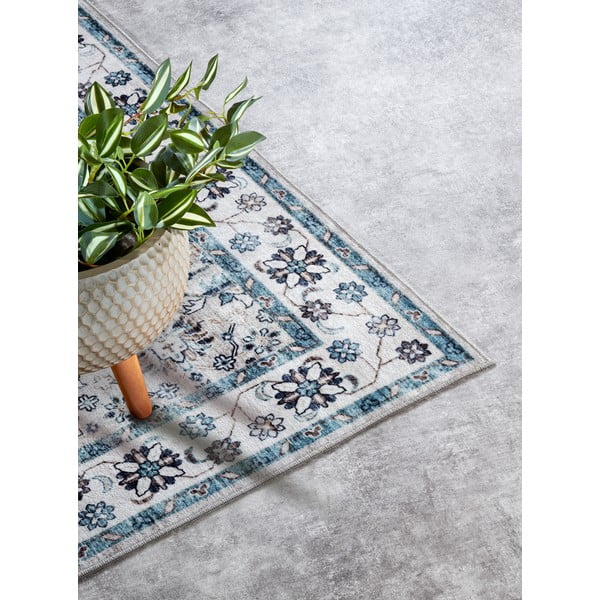 Světle modrý koberec 120x160 cm Saveh Cream Blue – Elle Decoration-image-2