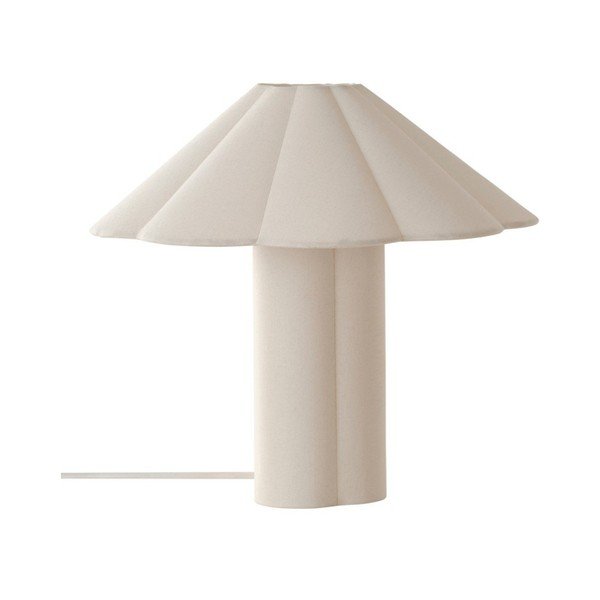 Krémová lněná stolní lampa (výška 38 cm) Gerd – Jotex