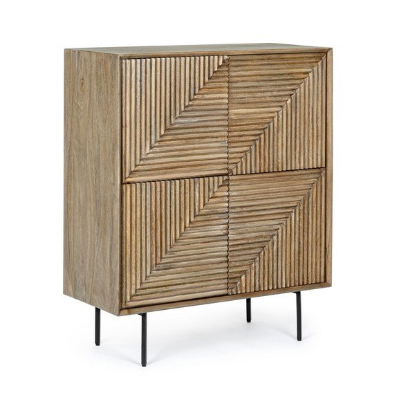 Skříňka z mangového dřeva v přírodní barvě 92x110x40 cm Darsey – Bizzotto