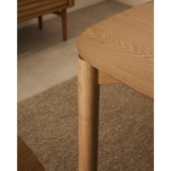 Jídelní stůl v dekoru jasanu 90x160 cm Indara – Kave Home-image-3