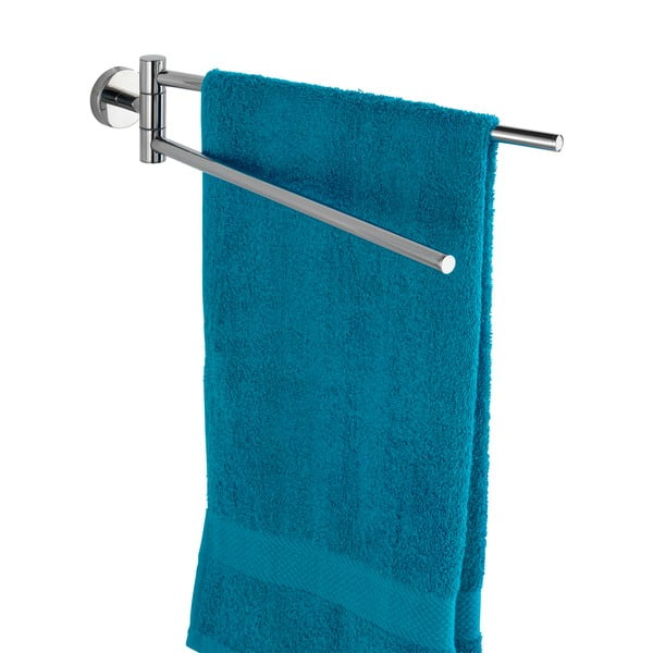 Nástěnný držák na ručníky z nerezové oceli v leskle stříbrné barvě Bosio – Wenko-image-2