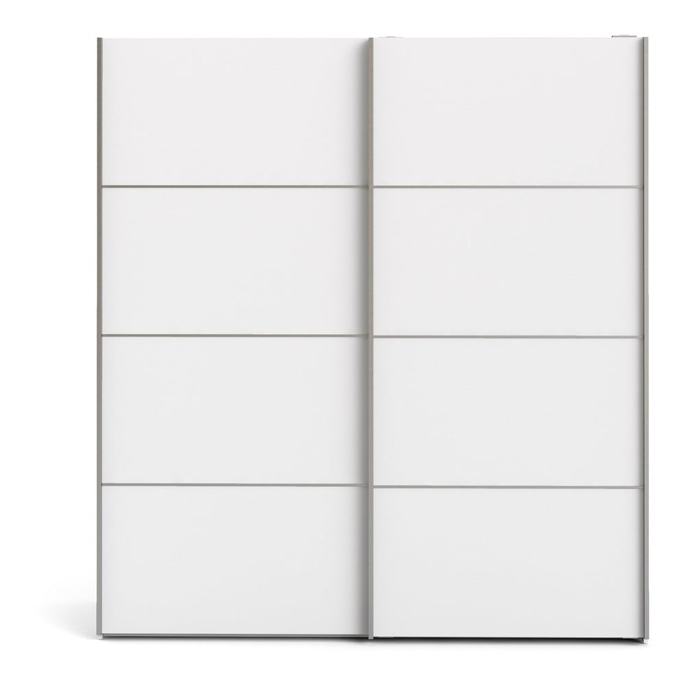 Bílá šatní skříň s posuvnými dveřmi 182x202 cm Verona - Tvilum