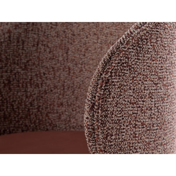 Růžové sametové křeslo Inez – Micadoni -image-1