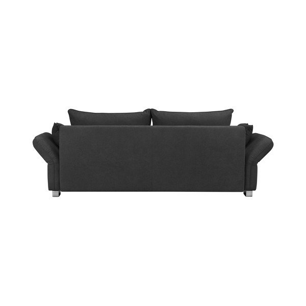 Tmavě šedá rozkládací pohovka s úložným prostorem Windsor & Co Sofas Casiopeia, 245 cm-image-3